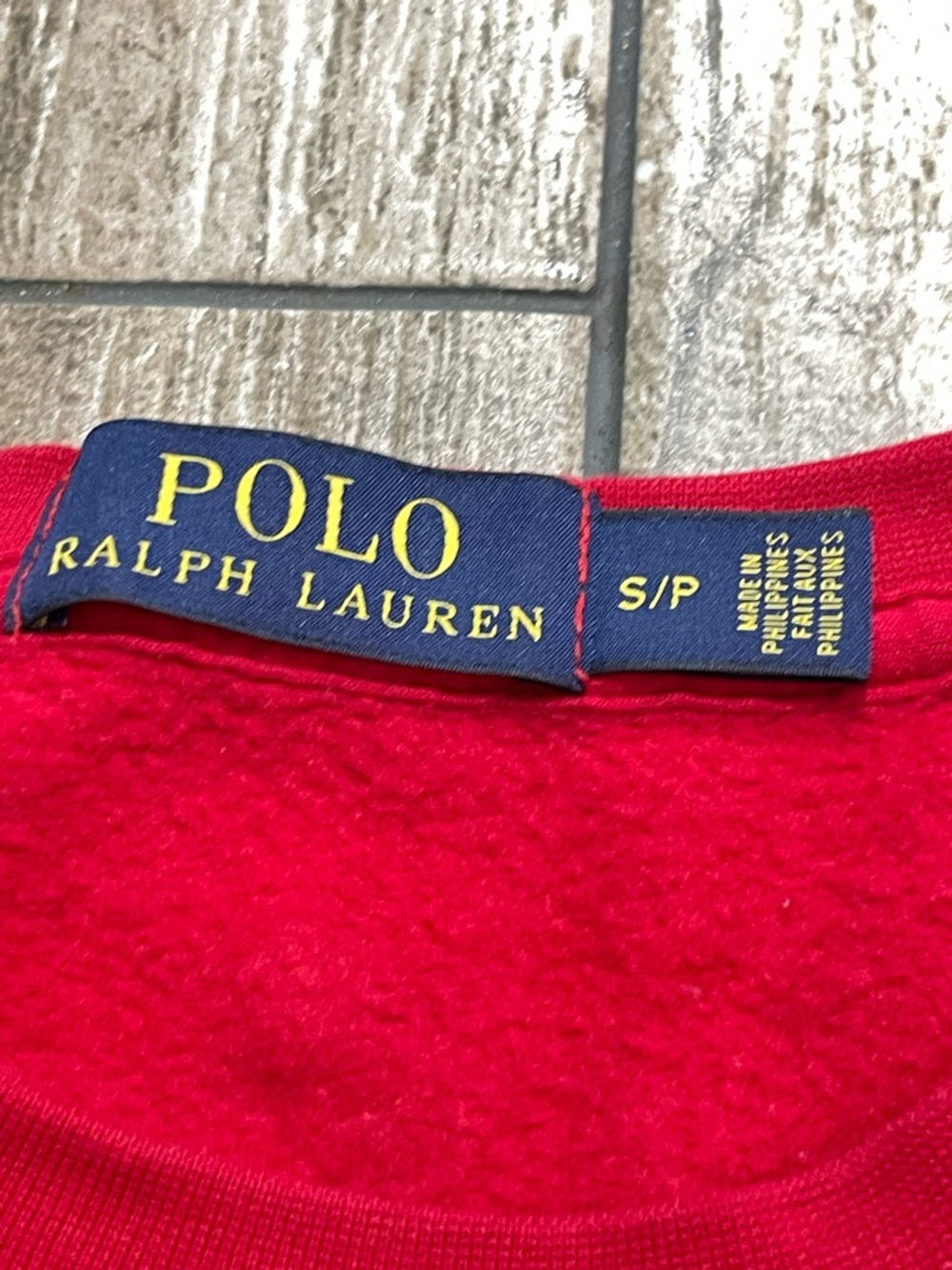 Polo Ralph Lauren sweatshirt in red Men’s size Small - Picture 4 of 8